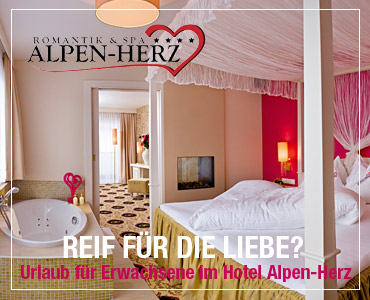 Kuscheln im romantischen Hotel Alpen-Herz