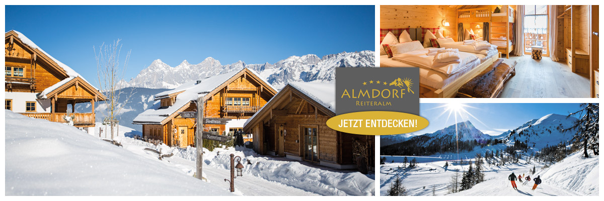 Almdorf Reiteralm - Skiurlaub Almütten Chalets Piste Schladming