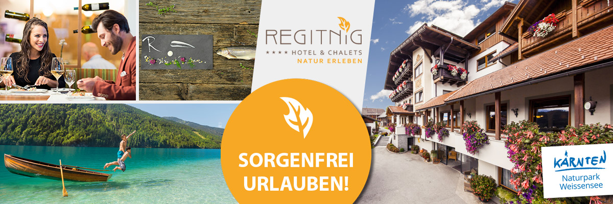 REGITNIG Hotel - Sommerurlaub Seehotel Naturpark Weissensee Kärnten